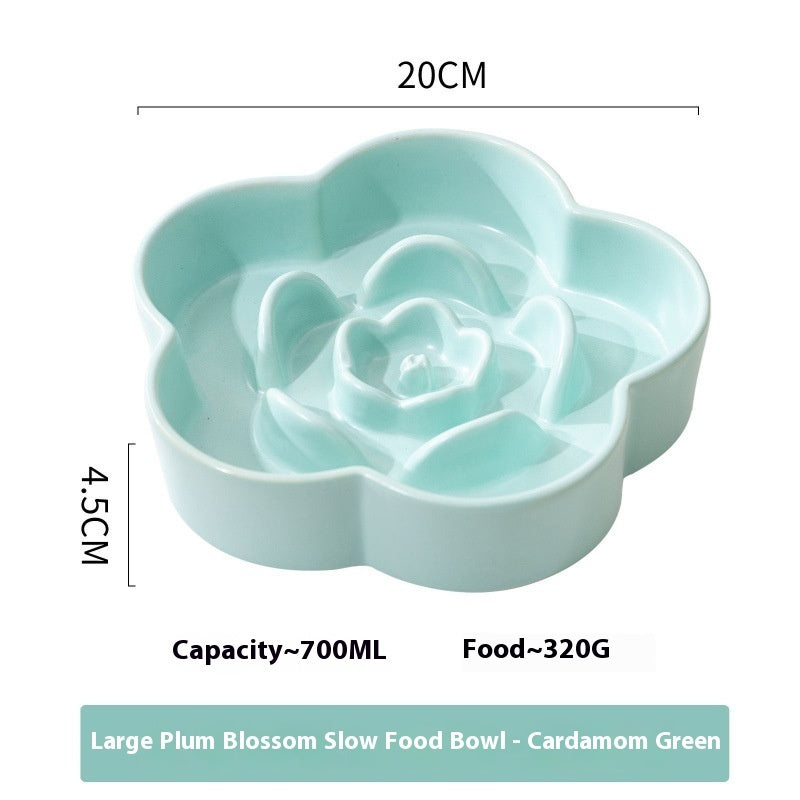 Ceramic Pet Slow Feeding Bowl