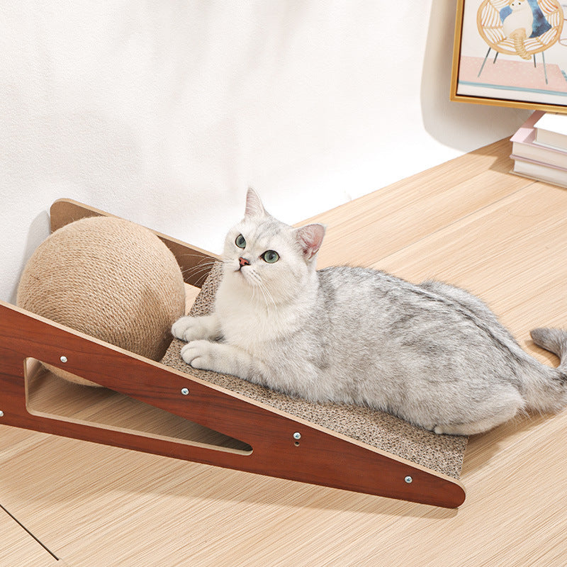 Pet Corrugated Paper Scratching Board Claw Care Interactive Toy
