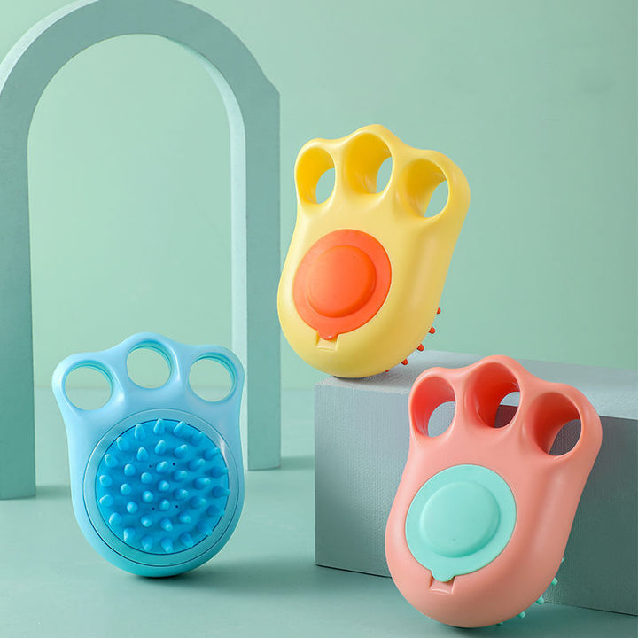 Pet Claw Bath Massage Comb Cleaning Brush Tool