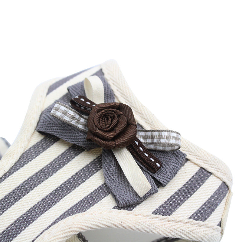 Pet Vest Chest Strap Harness With Leash