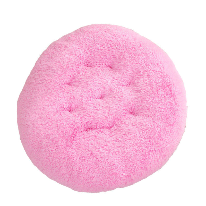 Plush Warm Round Pet Sleeping Mat Bed