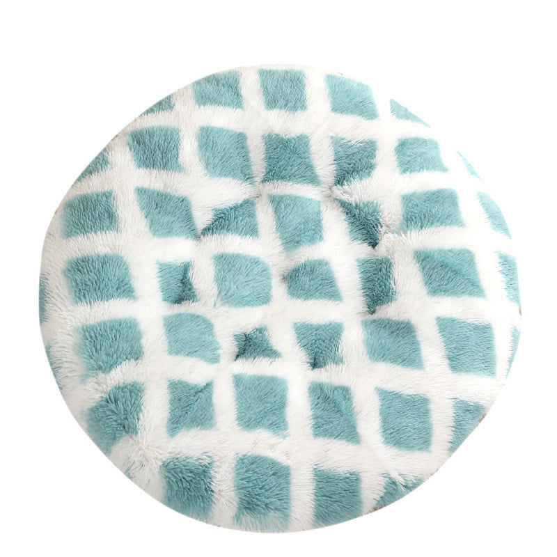 Plush Warm Round Pet Sleeping Mat Bed