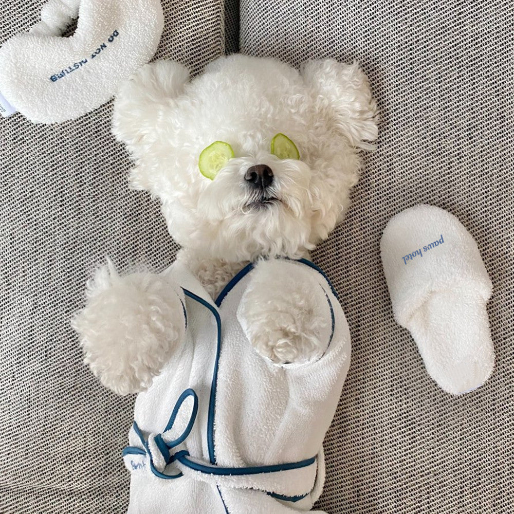 Pet Bath Towel Bathrobe Photo Props Absorbent Drying Wrap