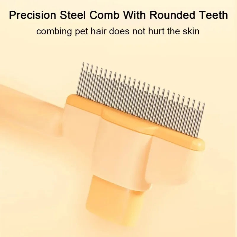 Pet One Click Hair Removal Anti Mite Grooming Brush