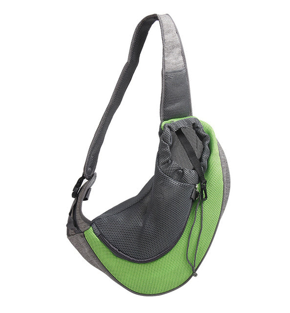 Mesh Oxford Pet Carrier Shoulder Sling Bag For Travel
