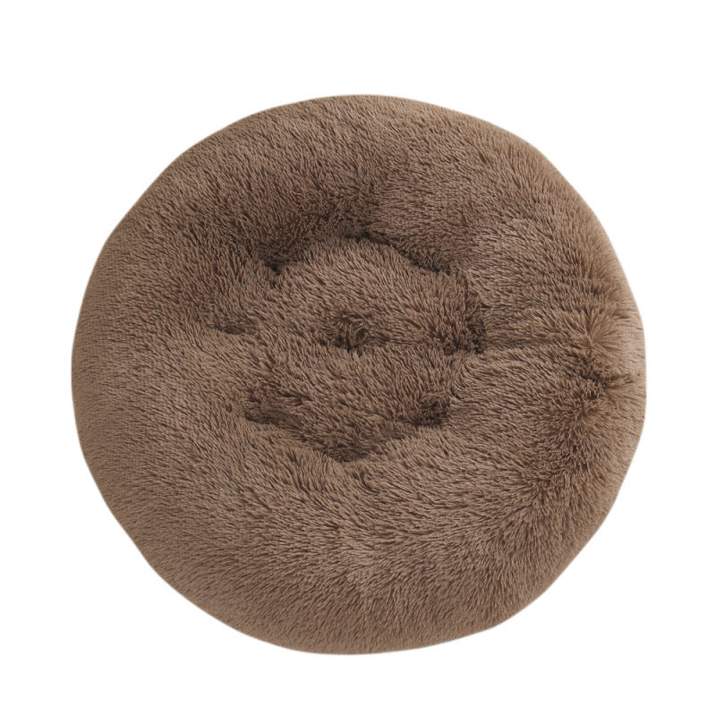 Plush Warm Round Pet Sleeping Mat Bed