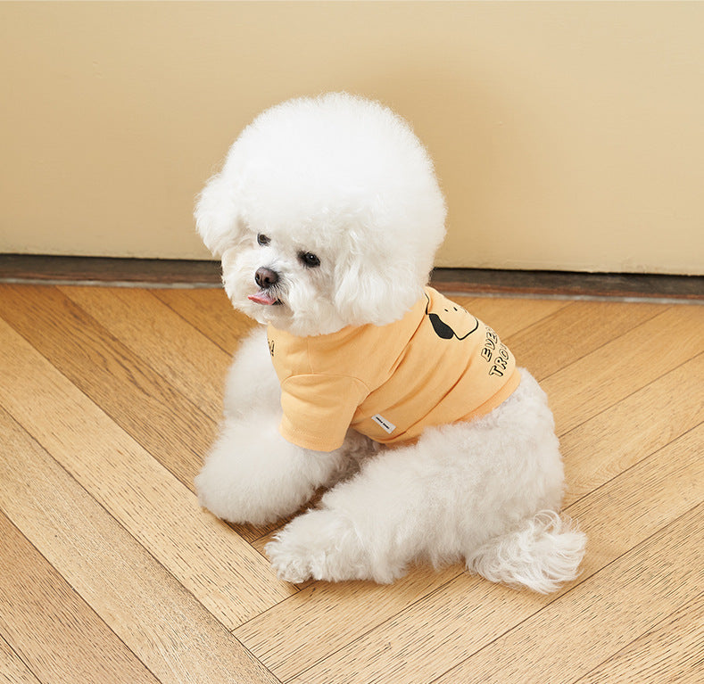 Pet Cotton Printed Summer Short Sleeve T Shirt
