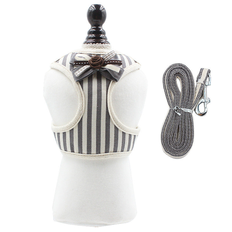 Pet Vest Chest Strap Harness With Leash
