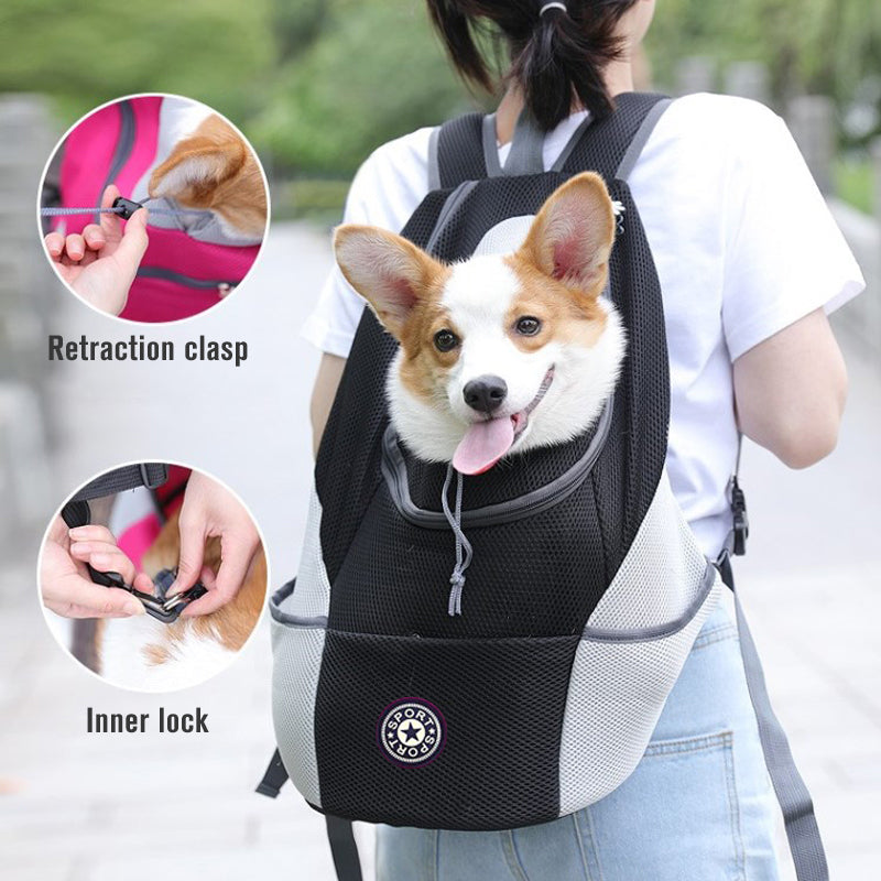 Outdoor Portable Pet Carrier Backpack Travel Bag