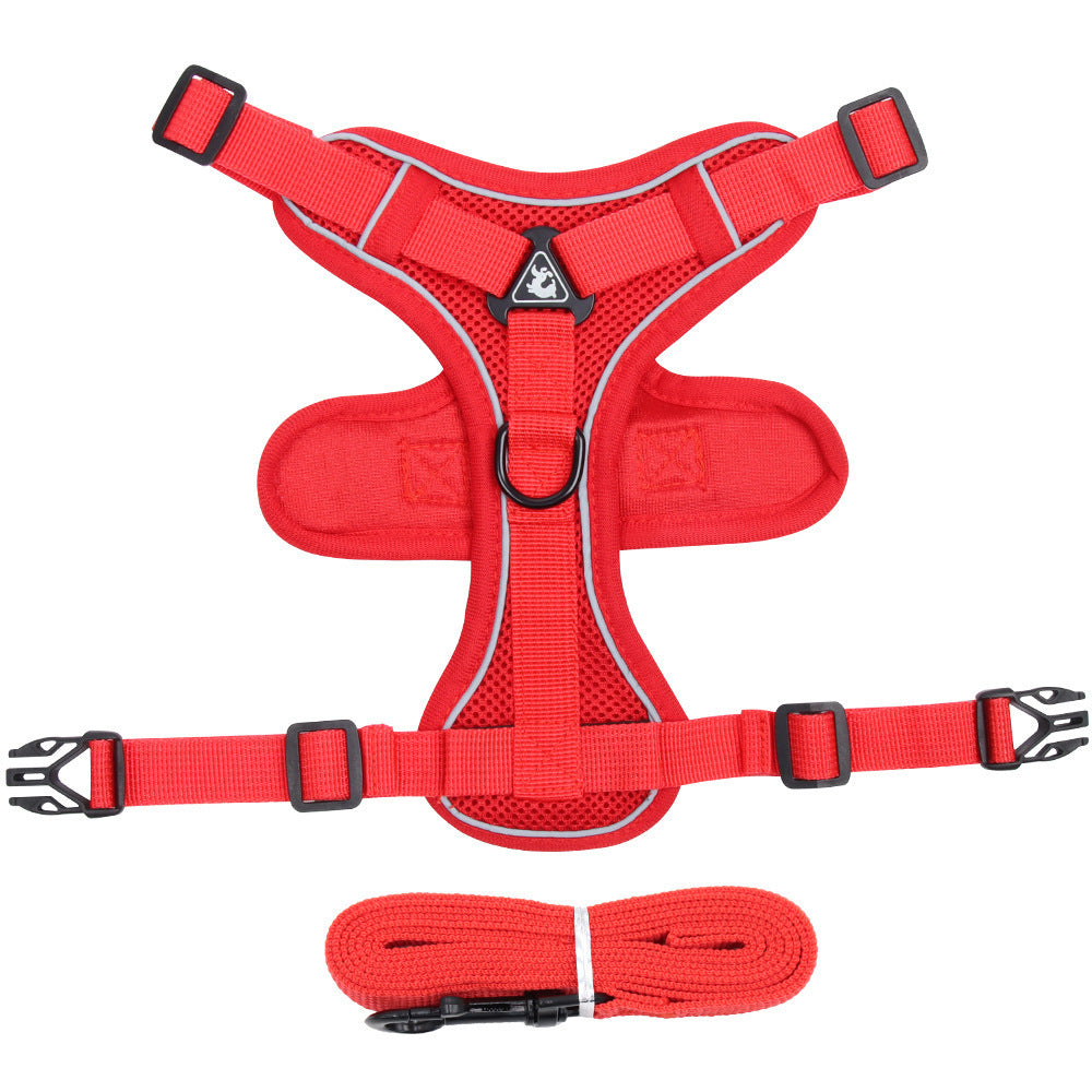 Pet Harness Vest With Chest Strap And Leash