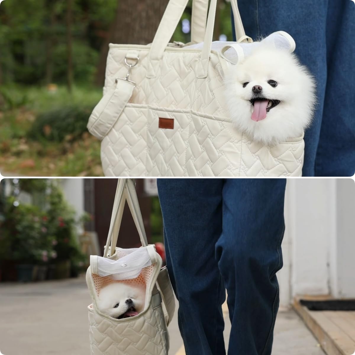 Breathable Pet Carrier Bag With Pockets And Cushion