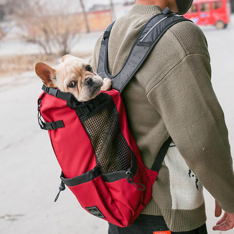 Double Shoulder Pet Carrier Backpack For Outdoor Travel
