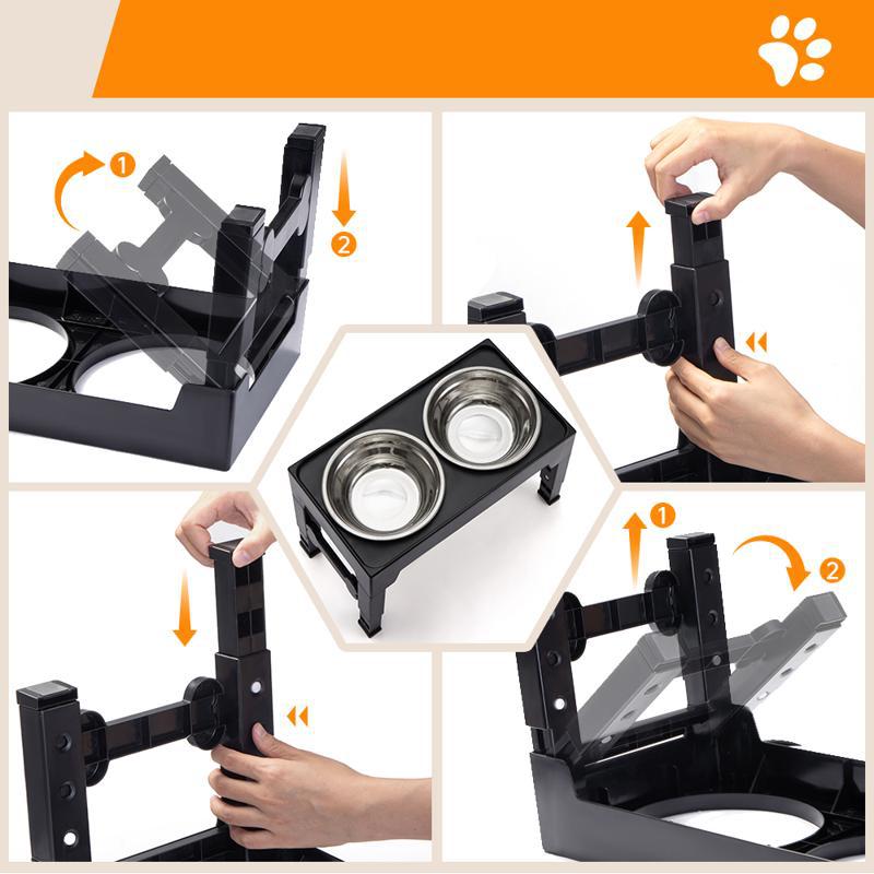 Pet Elevated Neck Protection Anti Tumble Feeding Bowl