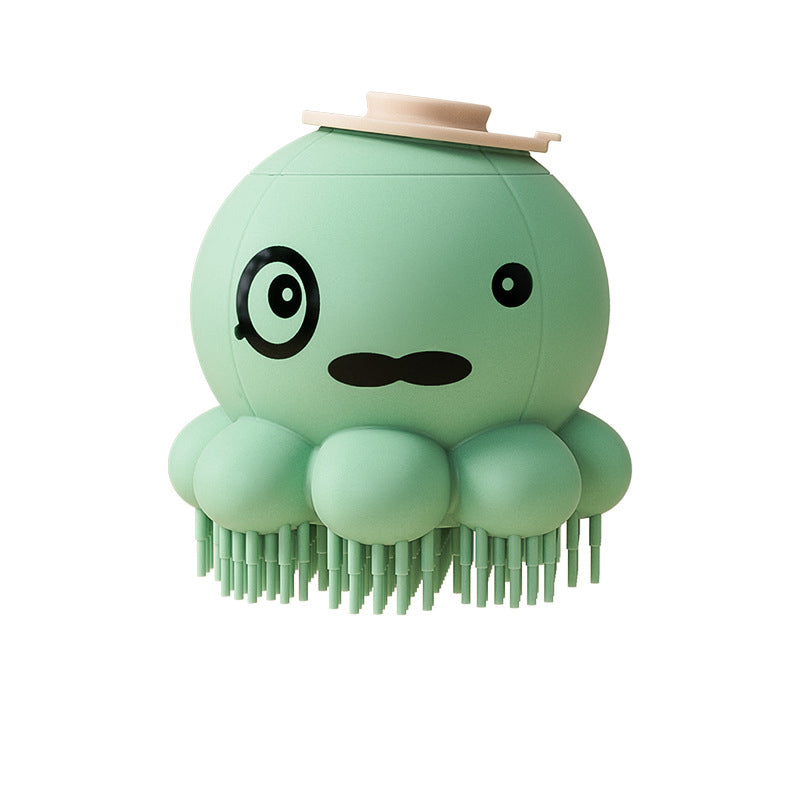 Pet Silicone Bath Massage Brush Shower Comb Tool