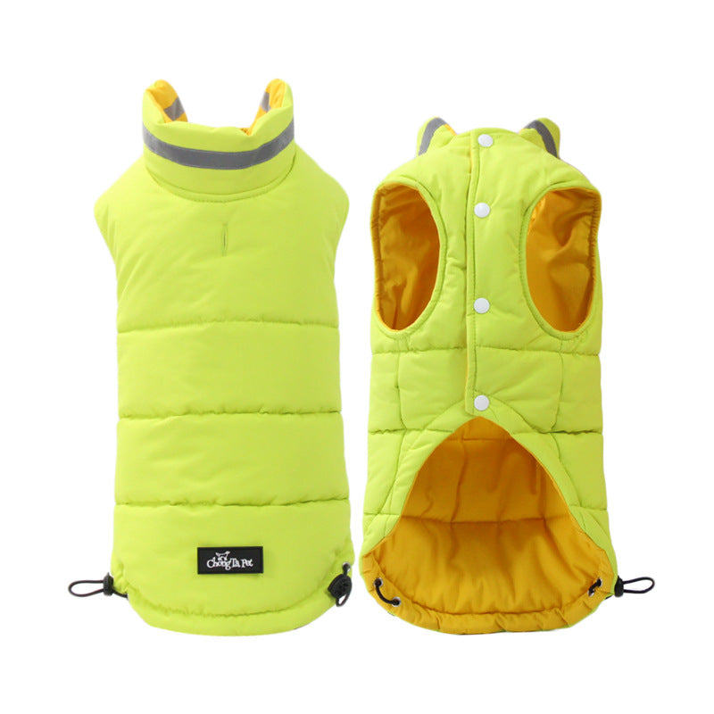 Pet Waterproof Thickened Reflective Outdoor Jacket