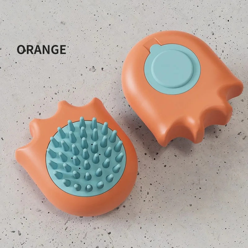 Pet Bath Shampoo Massage Comb Cleaning Brush Tool