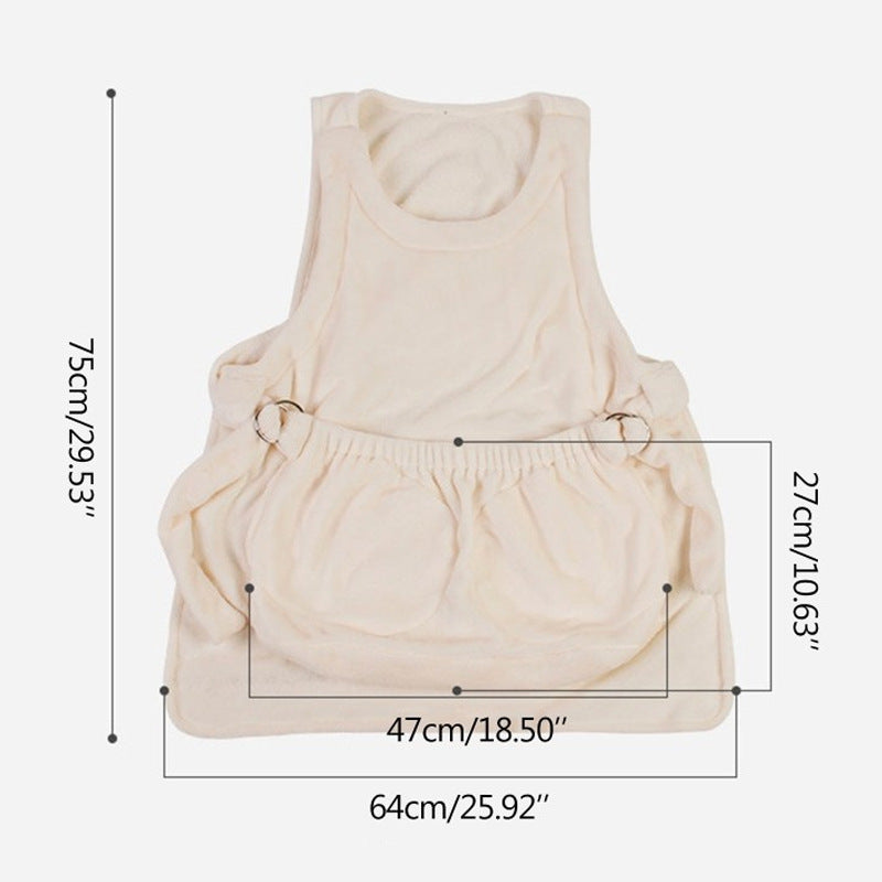 Outdoor Pet Carrier Apron Hanging Travel Bag