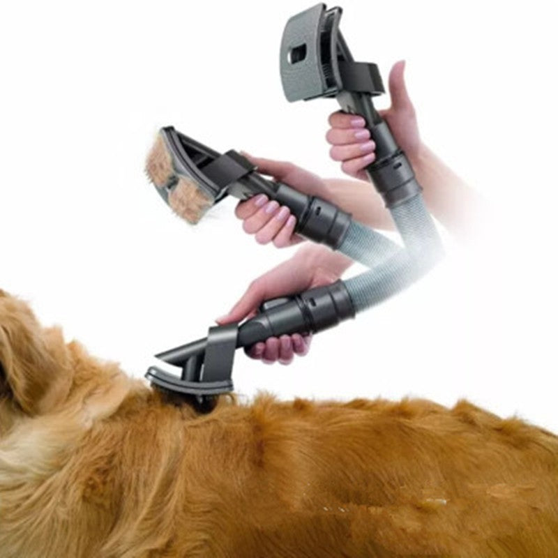 Pet Vacuum Grooming Brush Attachment Hair Removal Tool