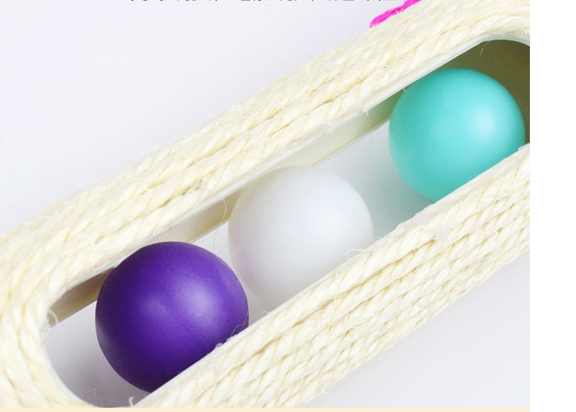 Pet Sisal Drum Interactive Scratching Play Toy