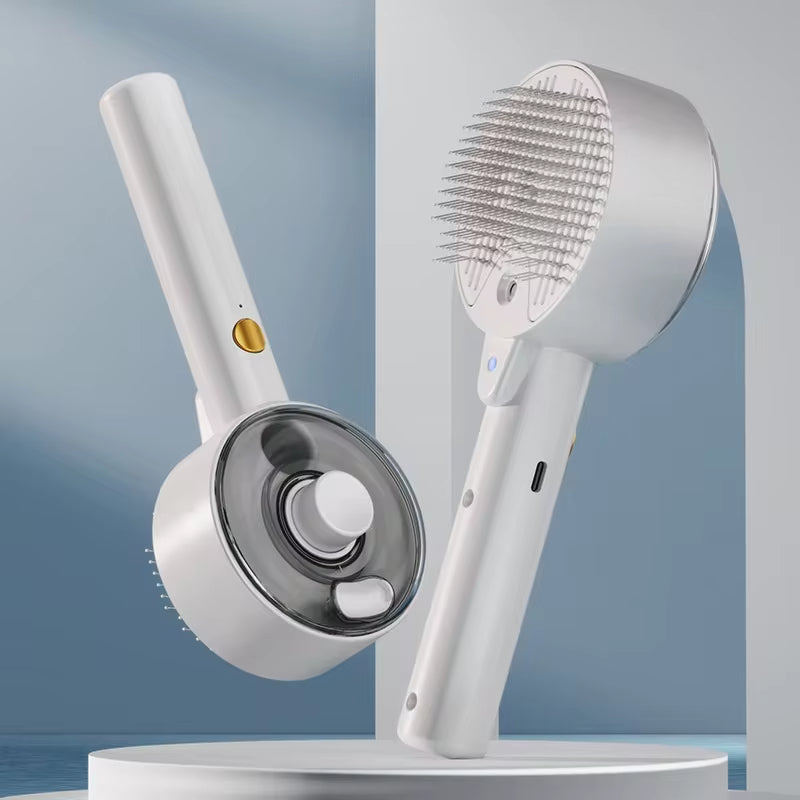 Pet 3 In 1 Steam Massage Grooming Spray Brush