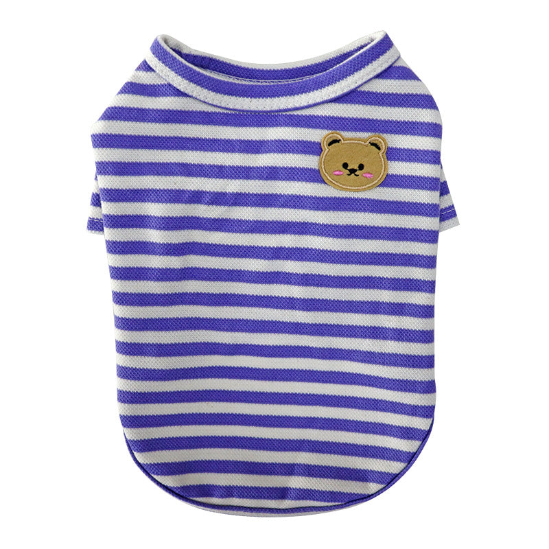Breathable Summer Pet T Shirt Clothing