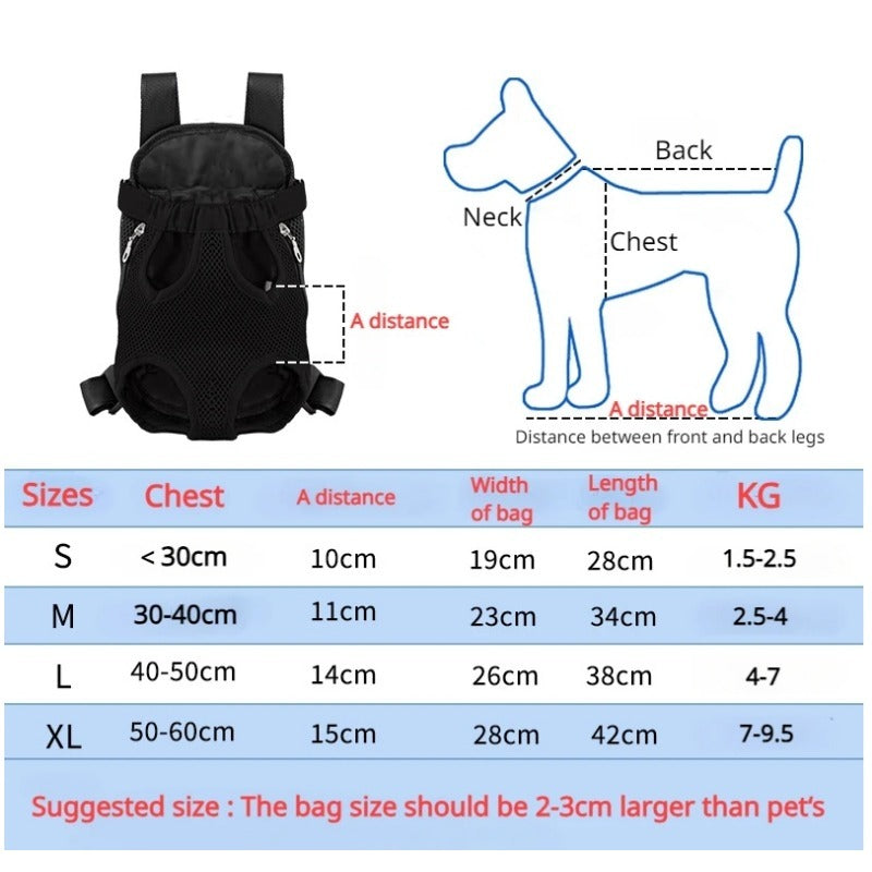 Adjustable Breathable Pet Carrier Backpack For Travel Hiking