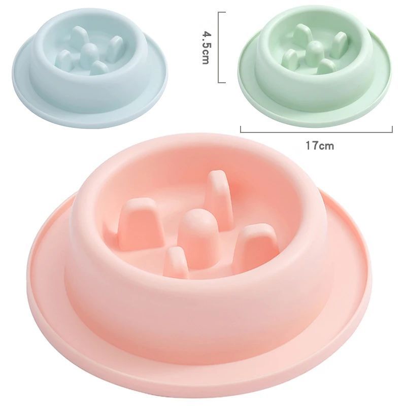 Pet Slow Feeding Anti Choking Food Bowl Interactive Plate