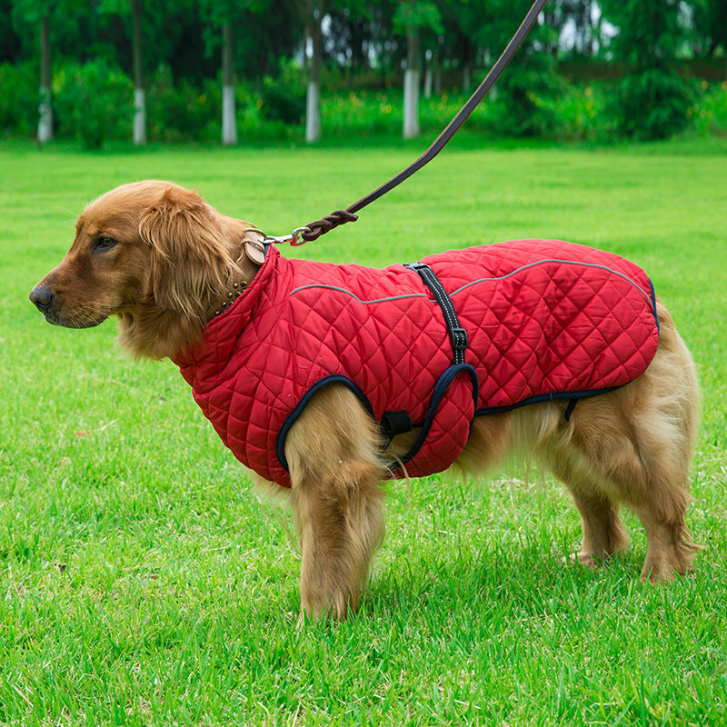 Pet Adjustable Warm Cotton Jacket Apparel