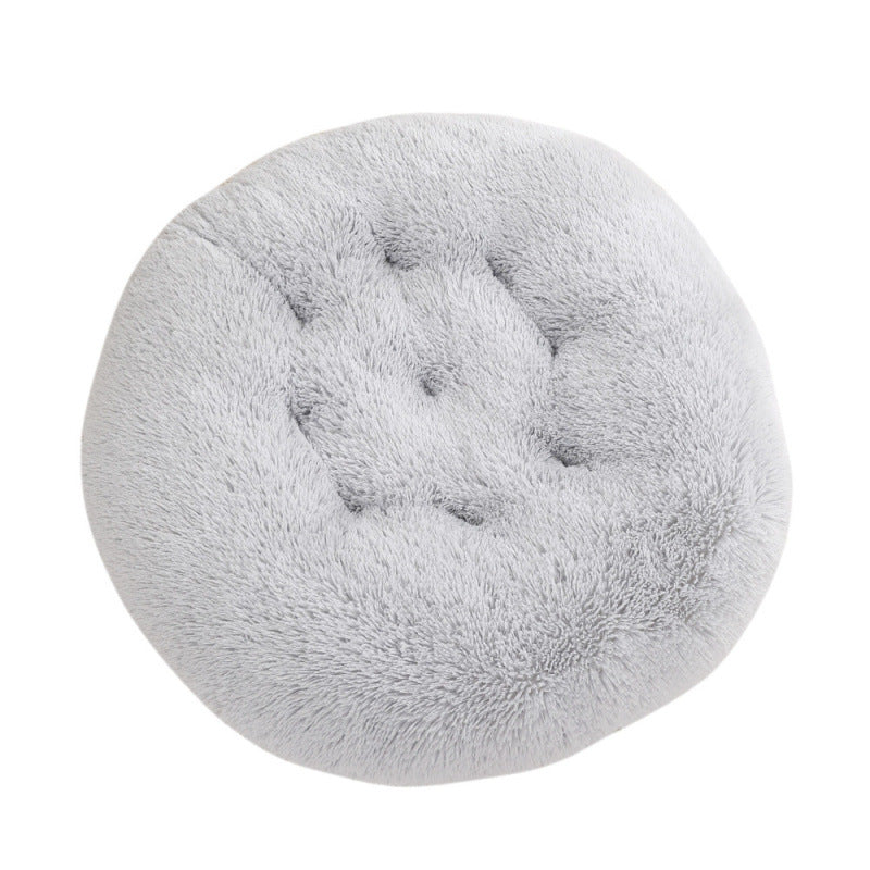 Plush Warm Round Pet Sleeping Mat Bed