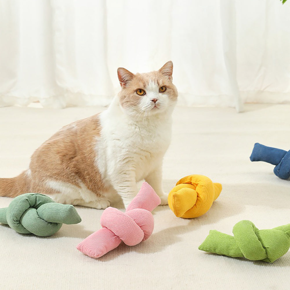 Pet Cotton Knot Chew Tug Rope Interactive Toy