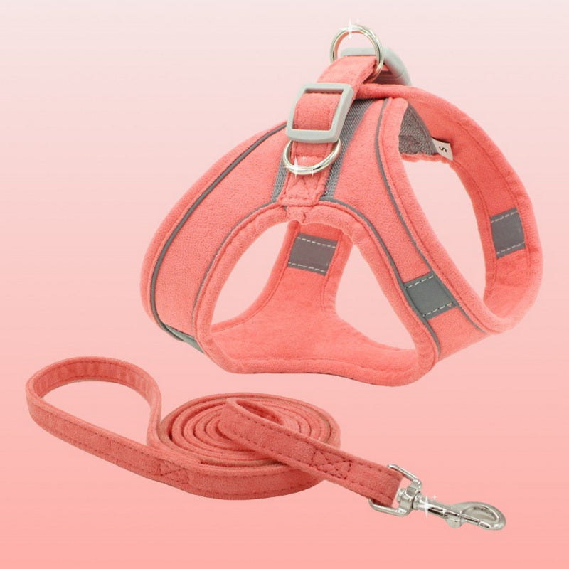 Pet Vest Type Chest Harness With Leash