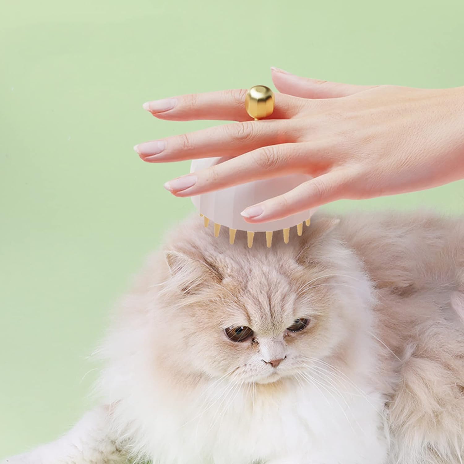 Pet Bath Shampoo Massage Grooming Brush Cleaning Tool