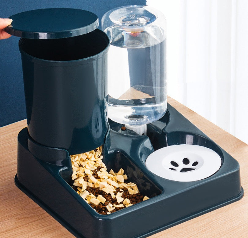 Automatic Pet Food And Water Bowl Feeding Device