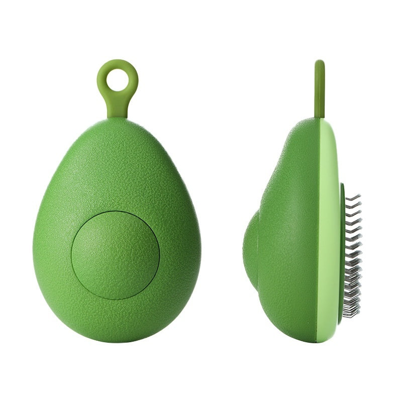 Pet Avocado Hair Removal Stainless Steel Grooming Brush