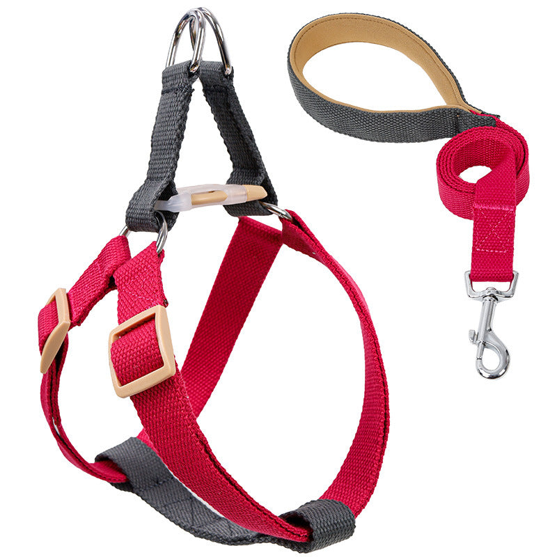 Colorful Pet Vest Style Drawstring Leash