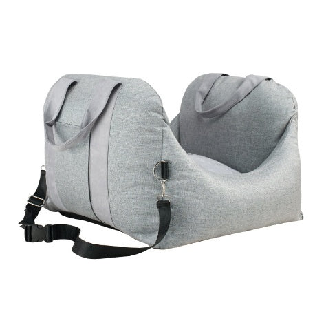 Waterproof Pet Car Seat Carrier Basket With Safety Mesh Bed