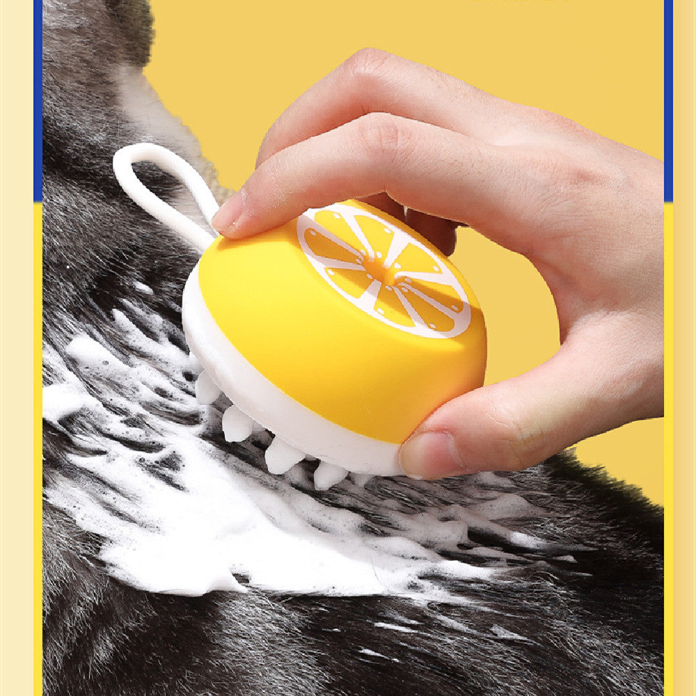 Pet 2 In 1 Silicone Spa Massage Grooming Brush