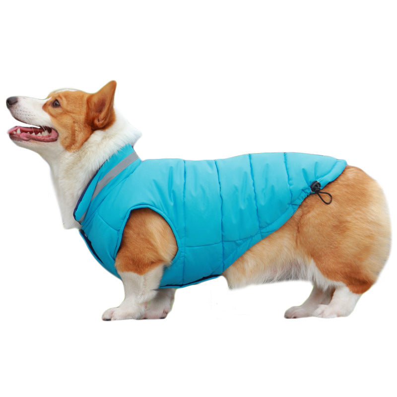 Pet Waterproof Thickened Reflective Outdoor Jacket
