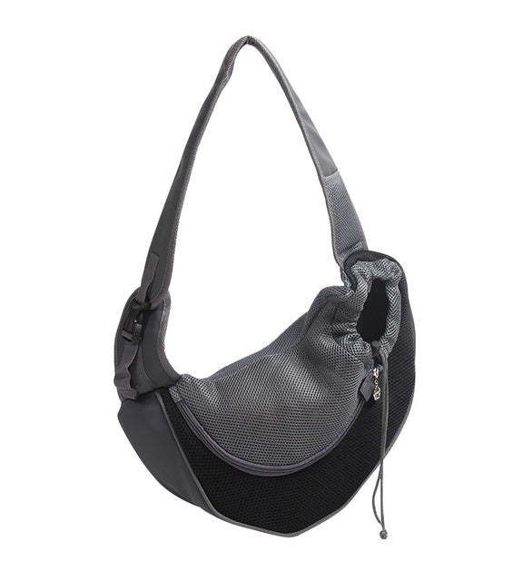 Mesh Oxford Pet Carrier Shoulder Sling Bag For Travel