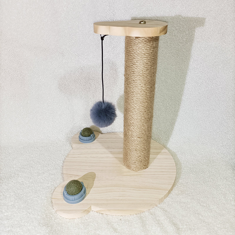 Pet Solid Wood Turntable Bite Resistant Interactive Toy