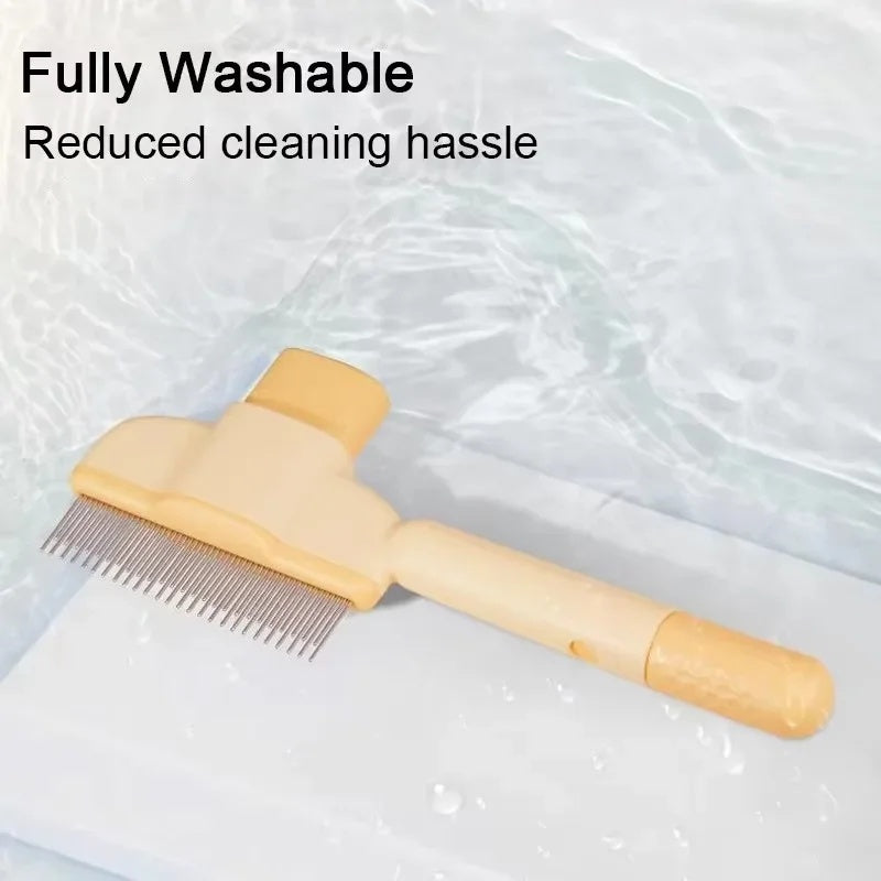Pet One Click Hair Removal Anti Mite Grooming Brush