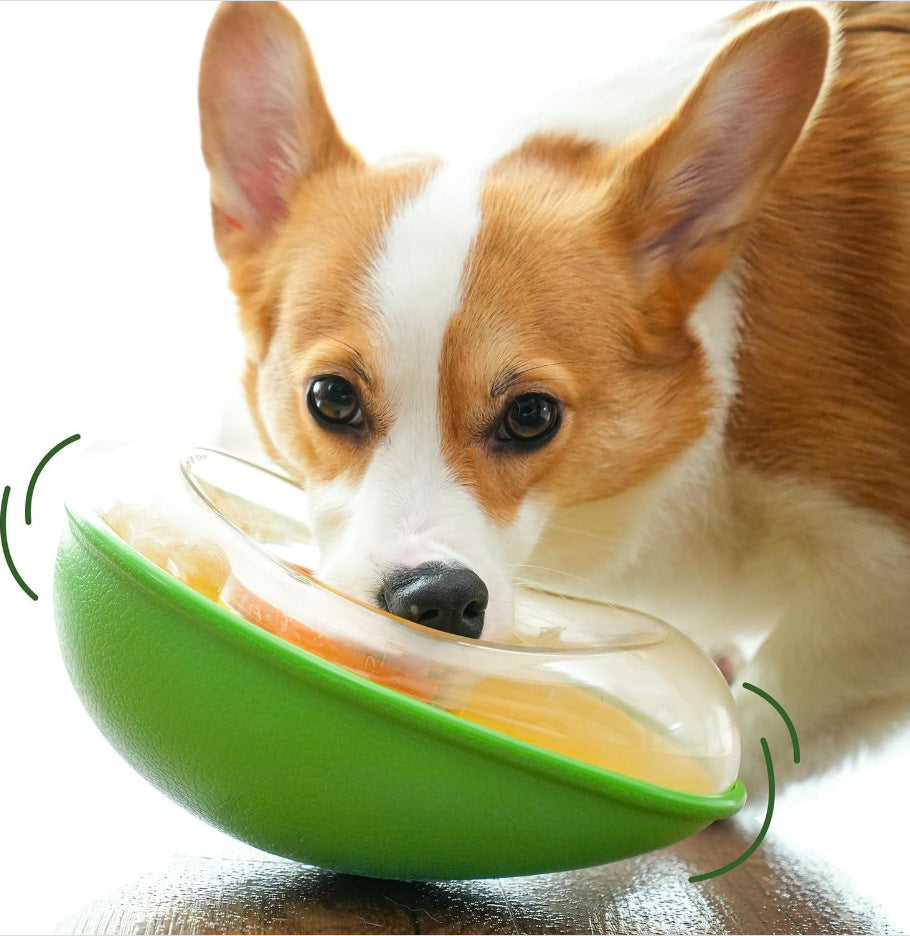 Avocado Shape Anti Tumble Pet Feeding Bowl