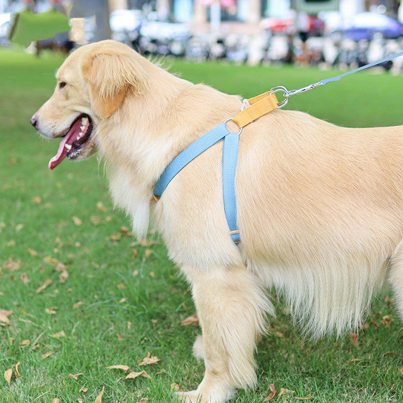 Colorful Pet Vest Style Drawstring Leash