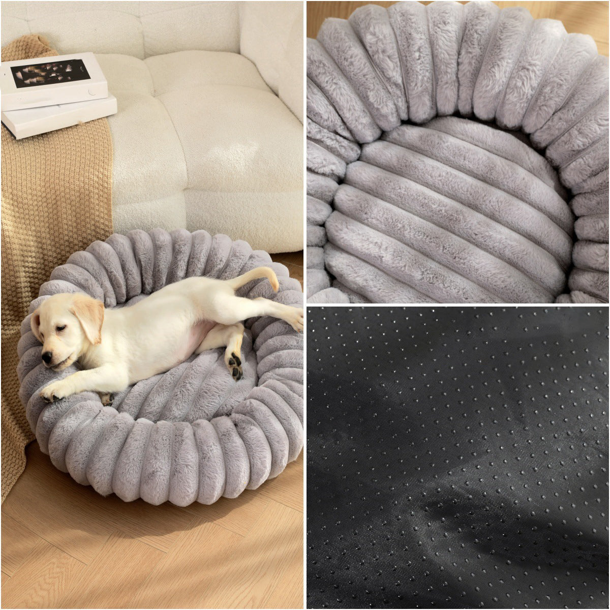 Pet Plush Round Warm Winter Sleeping Nest