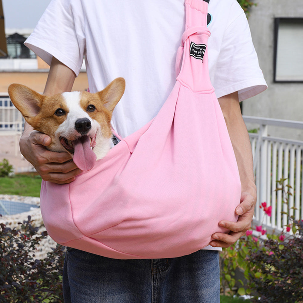 Cotton Pet Carrier Shoulder Tote Bag For Travel