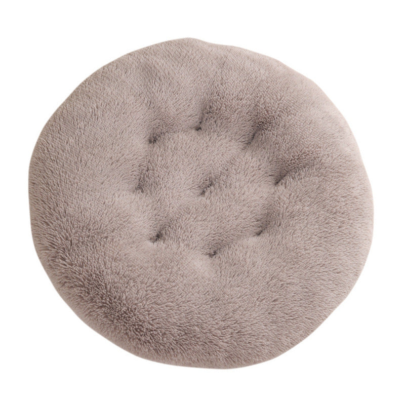 Plush Warm Round Pet Sleeping Mat Bed