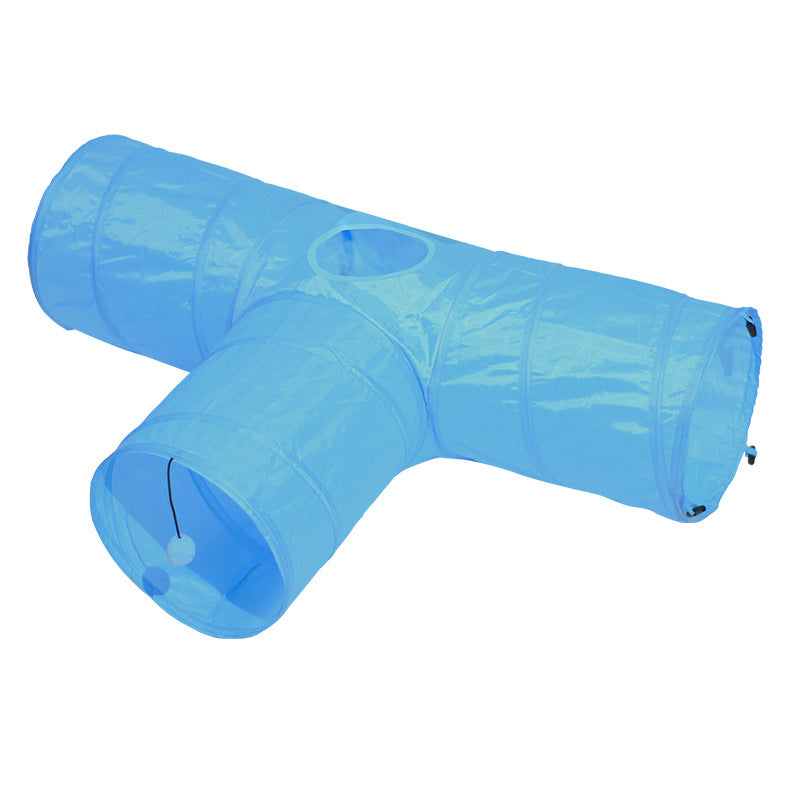 Pet Foldable Tunnel Climbing Path Interactive Play Toy