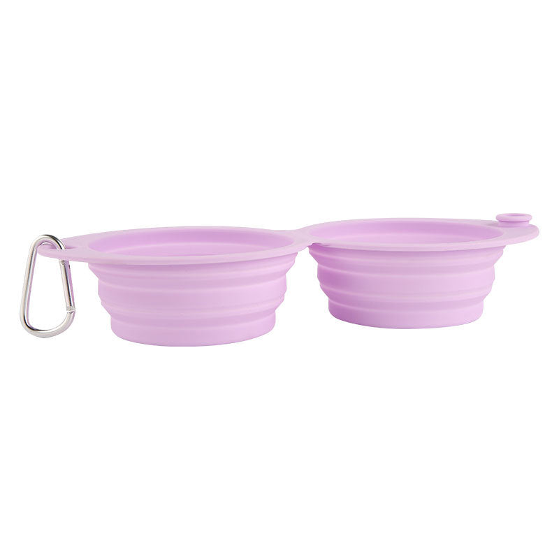 Portable Foldable Silicone Pet Feeding Bowl