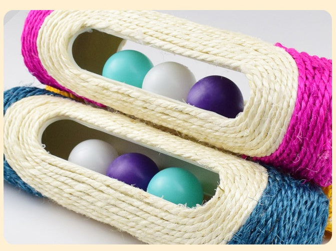 Pet Sisal Drum Interactive Scratching Play Toy