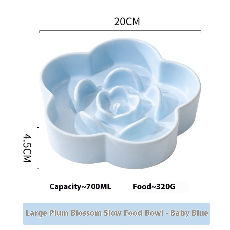 Ceramic Pet Slow Feeding Bowl